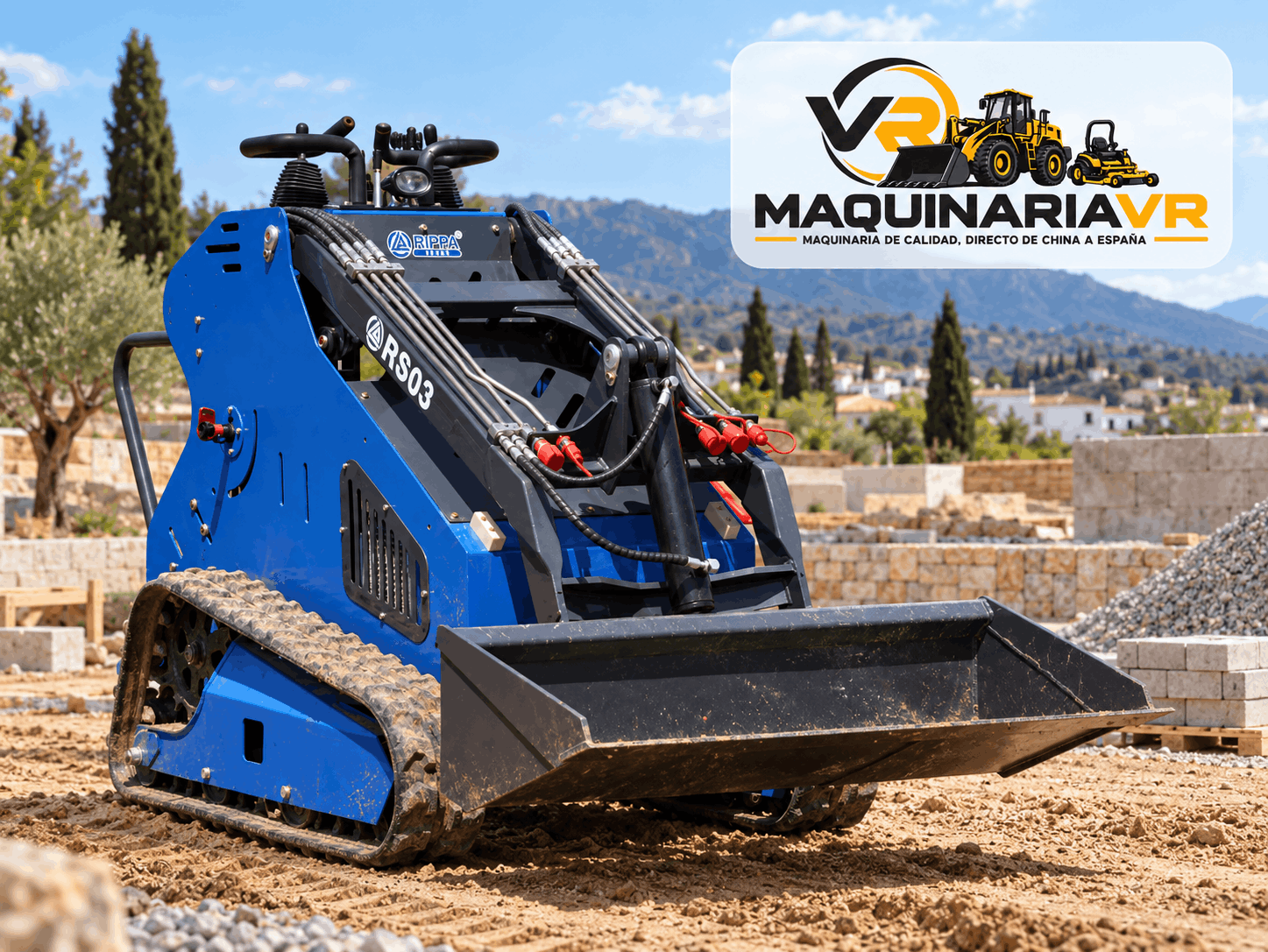 Minicargadora de orugas Rippa RS03